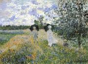 Claude Monet A walk near Argenteuil china oil painting reproduction